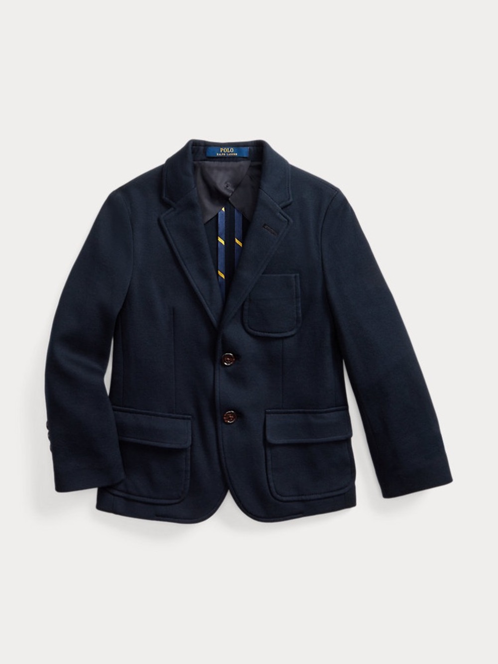 Polo Ralph Lauren Boys Knit Cotton Sport Coat Blazer Navy Size 8 NWT $225